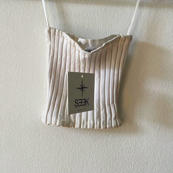 NWT Seek the label White strapless tube top - Picture 2 of 3